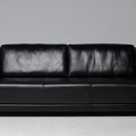 Rolf Benz Model 350 Black Leather Sofa - Image 12