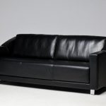 Rolf Benz Model 350 Black Leather Sofa - Image 4