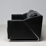 Rolf Benz Model 350 Black Leather Sofa - Image 7