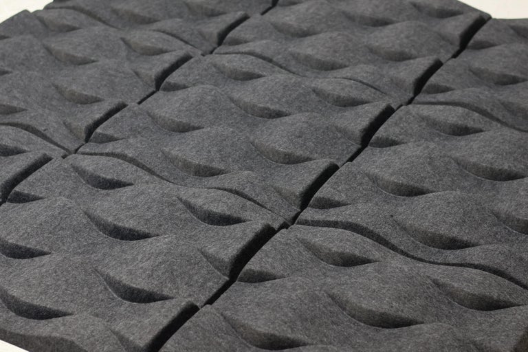 Set of Ten Soundwave Acoustic Wall Panels in Felt - Image 6