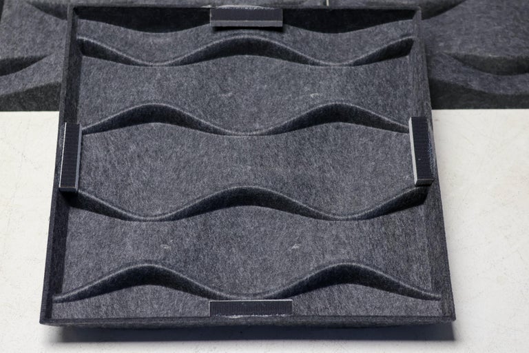 Set of Ten Soundwave Acoustic Wall Panels in Felt - Image 7