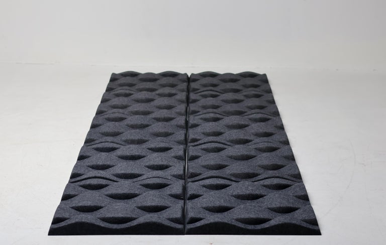 Set of Ten Soundwave Acoustic Wall Panels in Felt - Image 8