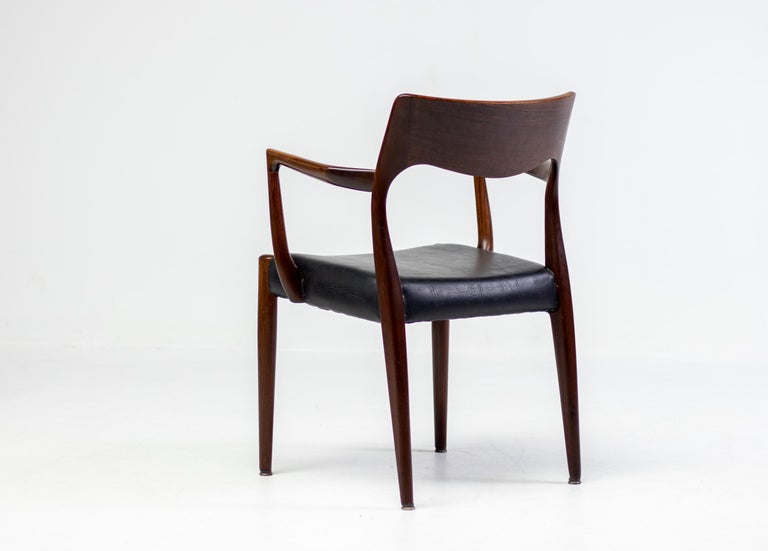 Danish Modern Elegance: A Niels Otto Møller Model 57 Teak Armchair - Image 3