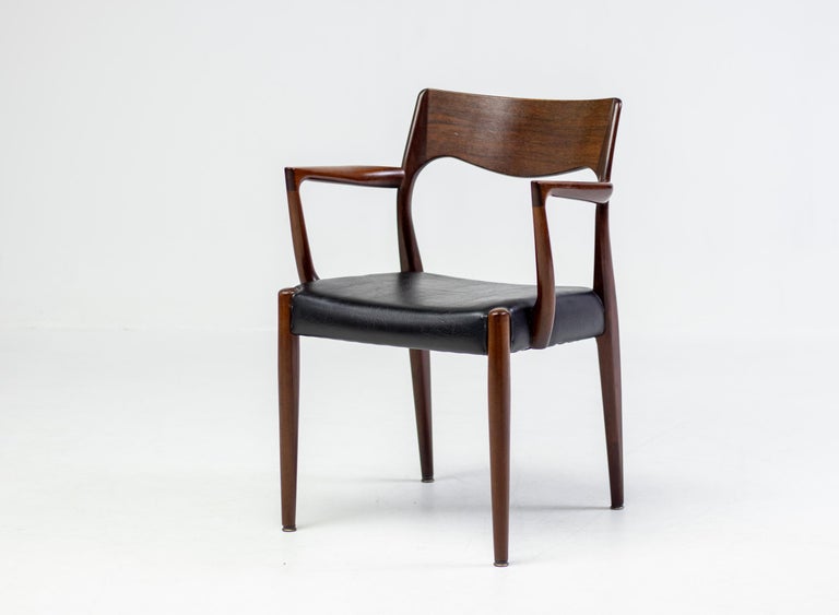 Danish Modern Elegance: A Niels Otto Møller Model 57 Teak Armchair - Image 2
