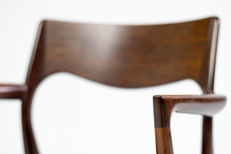 Danish Modern Elegance: A Niels Otto Møller Model 57 Teak Armchair - Image 6