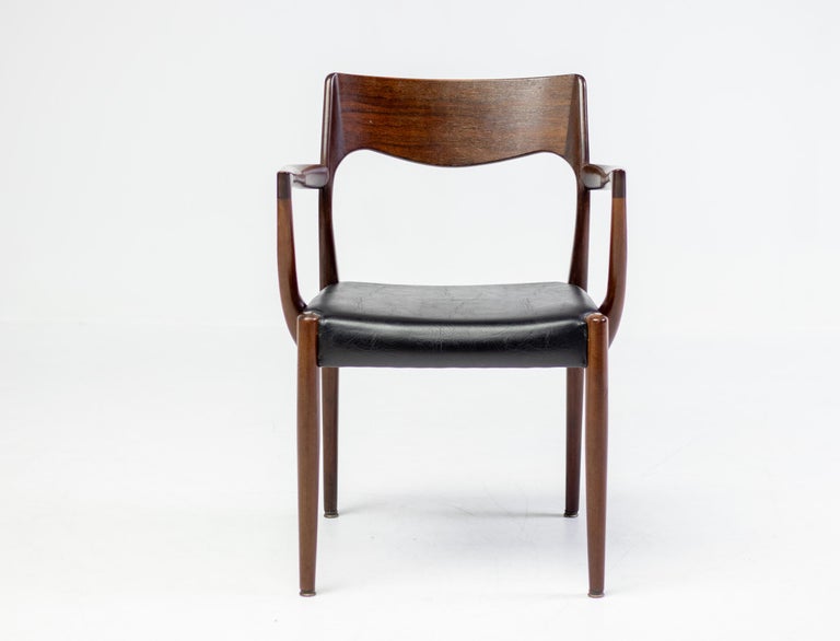 Danish Modern Elegance: A Niels Otto Møller Model 57 Teak Armchair - Image 9