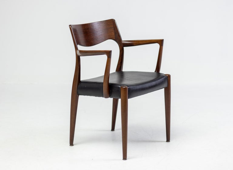 Danish Modern Elegance: A Niels Otto Møller Model 57 Teak Armchair - Image 7