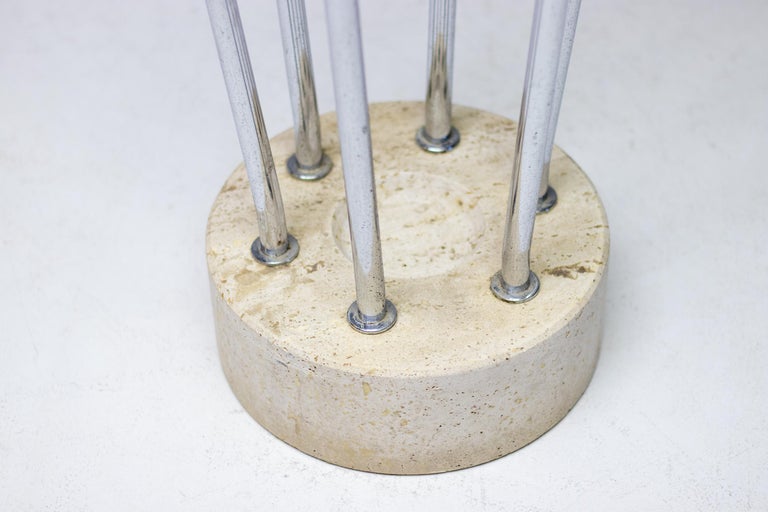 Fratelli Mannelli Travertine Coat Rack and Umbrella Stand, Italy, 1969 - Image 2