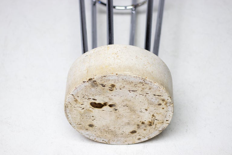 Fratelli Mannelli Travertine Coat Rack and Umbrella Stand, Italy, 1969 - Image 5