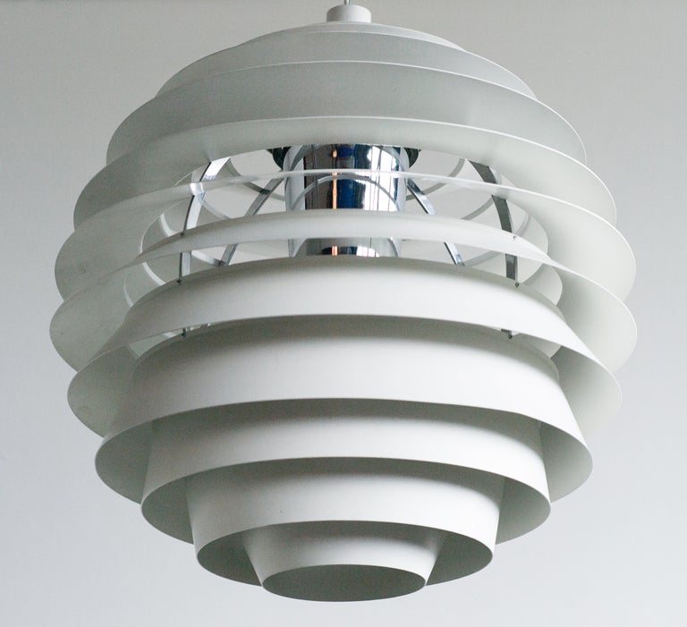 Rare Large Early Poul Henningsen Louvre Pendants by Louis Poulsen, 1962 - Image 4