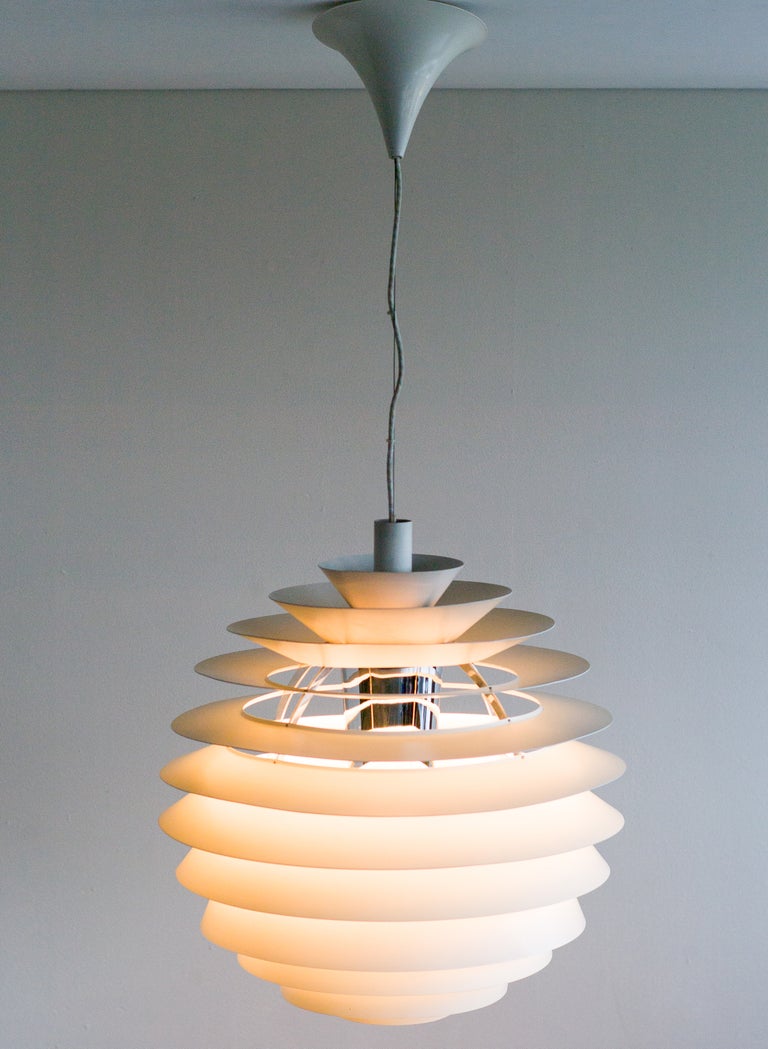 Rare Large Early Poul Henningsen Louvre Pendants by Louis Poulsen, 1962 - Image 6
