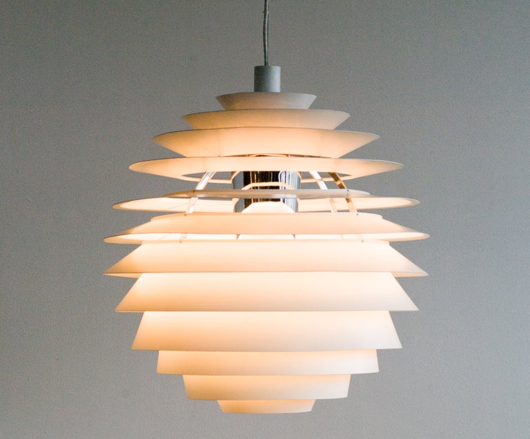 Rare Large Early Poul Henningsen Louvre Pendants by Louis Poulsen, 1962 - Image 7