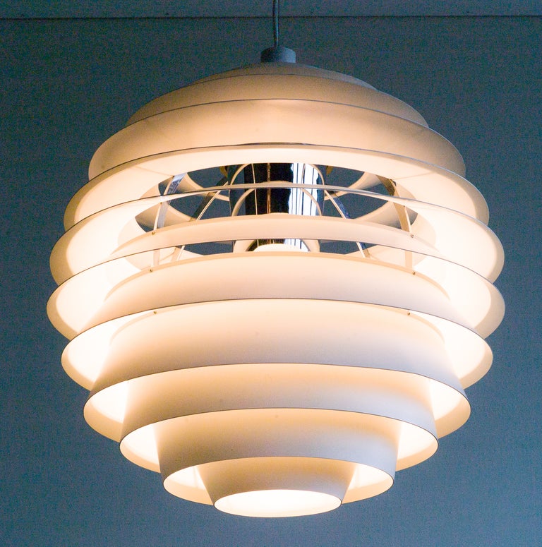 Rare Large Early Poul Henningsen Louvre Pendants by Louis Poulsen, 1962 - Image 2
