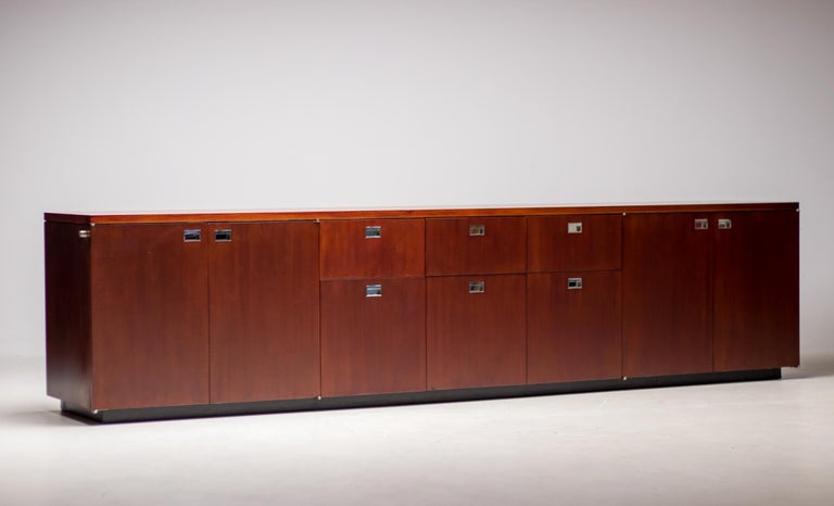 Extra-Large Gordon Bunshaft Credenza by De Coene Frères, 1960s - Image 8