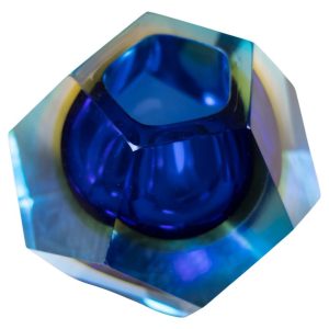 Mid Century Modern Sommerso Murano Glass Vase by Alessandro Mandruzzato