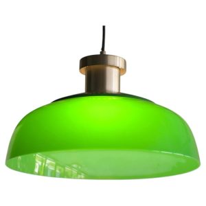 Achille & Pier Giacomo Castiglioni – Model 4017 Green Acrylic Pendant Lamp