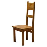 Pine High-Back Side Chair by Roland Wilhelmsson, Sweden, 1970