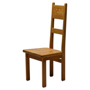 Pine High-Back Side Chair by Roland Wilhelmsson, Sweden, 1970