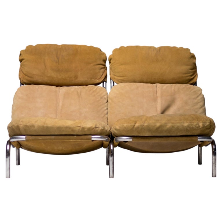 One-off Erik Ole Jørgensen Sofa in Suede, Denmark, 1960