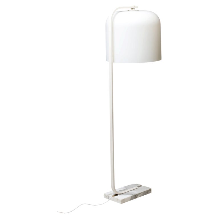 Alvise Floor Lamp by Massoni for Guzzini – Carrara Marble, Italian Minimalism