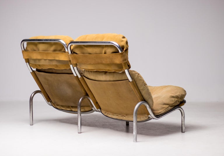 One-off Erik Ole Jørgensen Sofa in Suede, Denmark, 1960 - Image 7