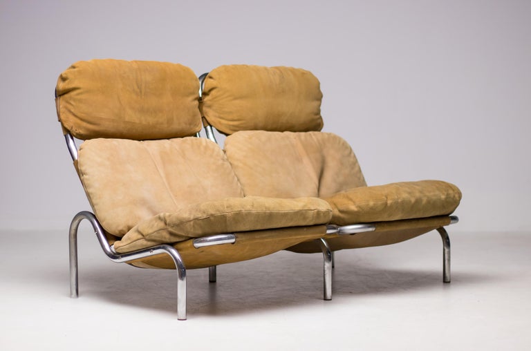 One-off Erik Ole Jørgensen Sofa in Suede, Denmark, 1960 - Image 10