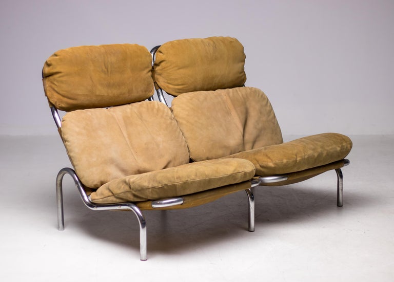 One-off Erik Ole Jørgensen Sofa in Suede, Denmark, 1960 - Image 2