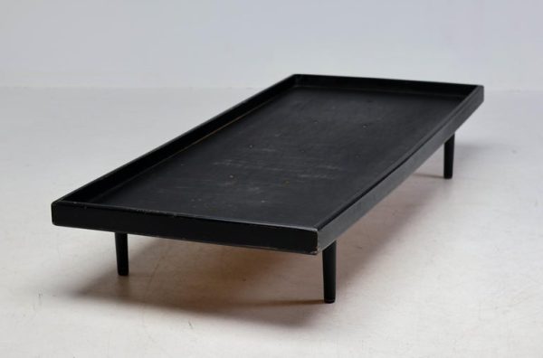 French All Black Mid-Century Modern Daybed, circa 1960 - Image 5