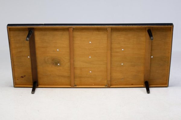 French All Black Mid-Century Modern Daybed, circa 1960 - Image 6