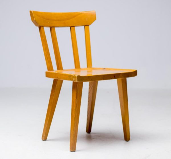 Set of Six Oregon Pine Side Chairs by Roland Wilhelmsson - Image 9