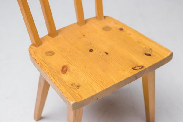 Set of Six Oregon Pine Side Chairs by Roland Wilhelmsson - Image 6