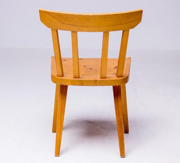 Set of Six Oregon Pine Side Chairs by Roland Wilhelmsson - Image 5