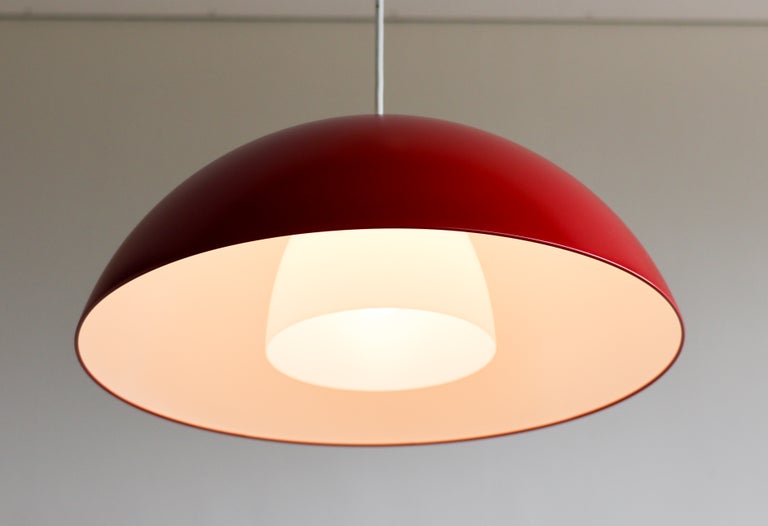 Vintage IKEA Red Brasa Modern Pendant, Sweden, 1990s - Image 3