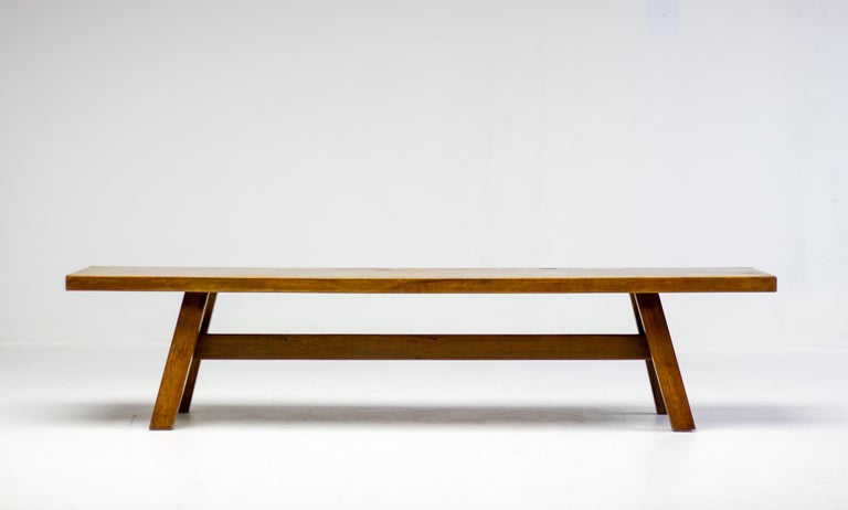 Giovanni Michelucci “Torbecchia” Solid Walnut Bench, 1960s - Image 8