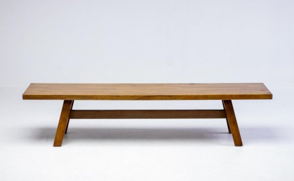 Giovanni Michelucci “Torbecchia” Solid Walnut Bench, 1960s - Image 2