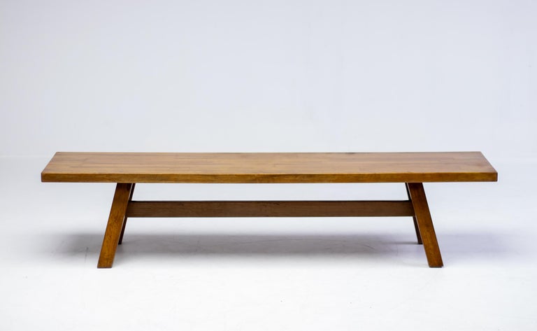 Giovanni Michelucci “Torbecchia” Solid Walnut Bench, 1960s - Image 2