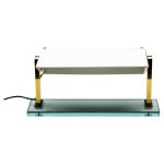 Crystal and Brass Desk Lamp by Pietro Chiesa for Fontana Arte