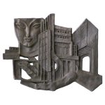 Leon Leyritz Large Architectural Wall Sculpture