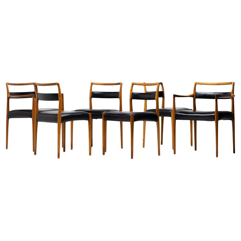 Kai Kristiansen Dining Chairs Scandinavian design mid century modern sculptural