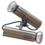 Alain Richard Double Tubular Sconce by Disderot