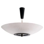 Rare Large Glass Pendant by Louis Kalff for Philips, Mid-Century Modern Icon