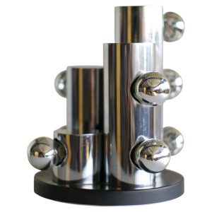 Architectural Angelo Gaetano Sciolari Chrome Table Lamp, Italy, 1970s