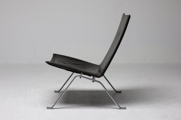 Dark Brown Leather PK22 Chair by Poul Kjærholm, Denmark - Image 9