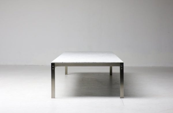 Rare PK63 Flint Rolled Marble Coffee Table by Poul Kjærholm - Image 3