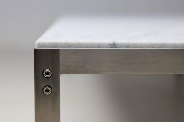 Rare PK63 Flint Rolled Marble Coffee Table by Poul Kjærholm - Image 4