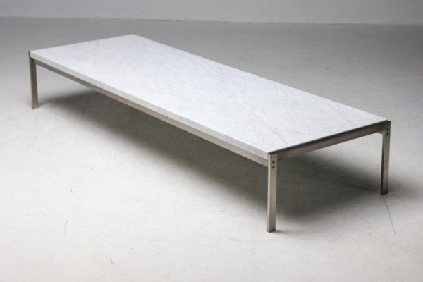 Rare PK63 Flint Rolled Marble Coffee Table by Poul Kjærholm - Image 10