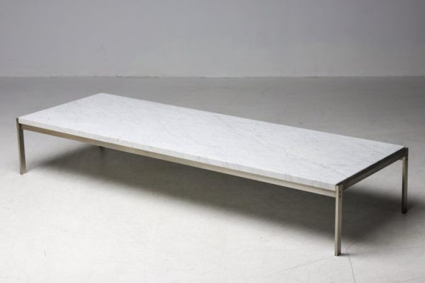 Rare PK63 Flint Rolled Marble Coffee Table by Poul Kjærholm - Image 16