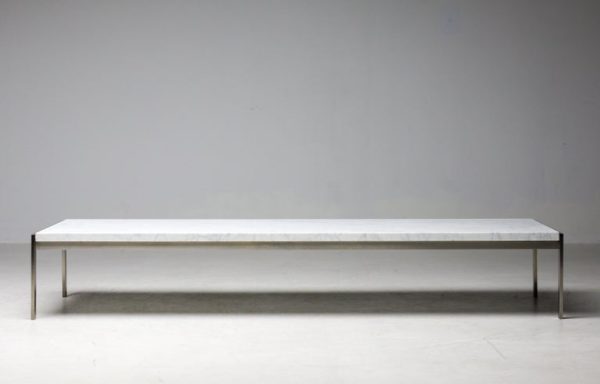 Rare PK63 Flint Rolled Marble Coffee Table by Poul Kjærholm - Image 5