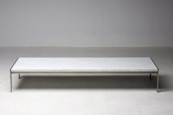 Rare PK63 Flint Rolled Marble Coffee Table by Poul Kjærholm - Image 11