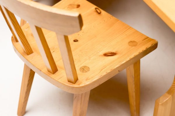Roland Wilhelmsson Oregon Pine Scandinavian mid century dining Table - Image 11
